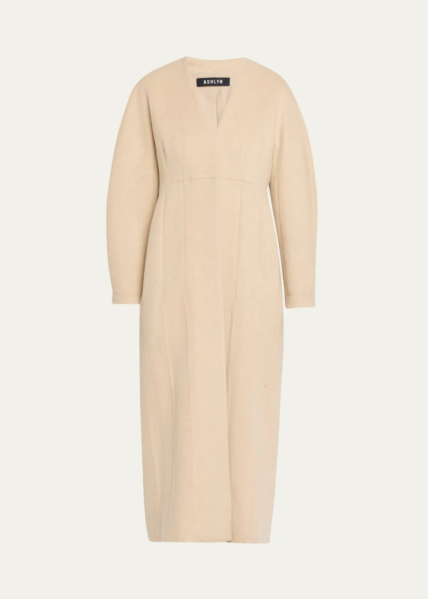 ASHLYNElia Barrel-Sleeve Cashmere Coat