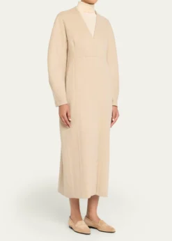 ASHLYNElia Barrel-Sleeve Cashmere Coat