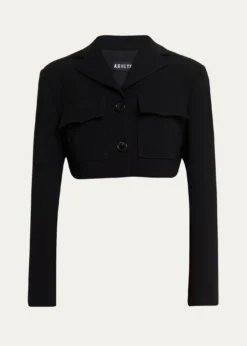 ASHLYNElizabeth Flap-Pocket Buttoned Jacket