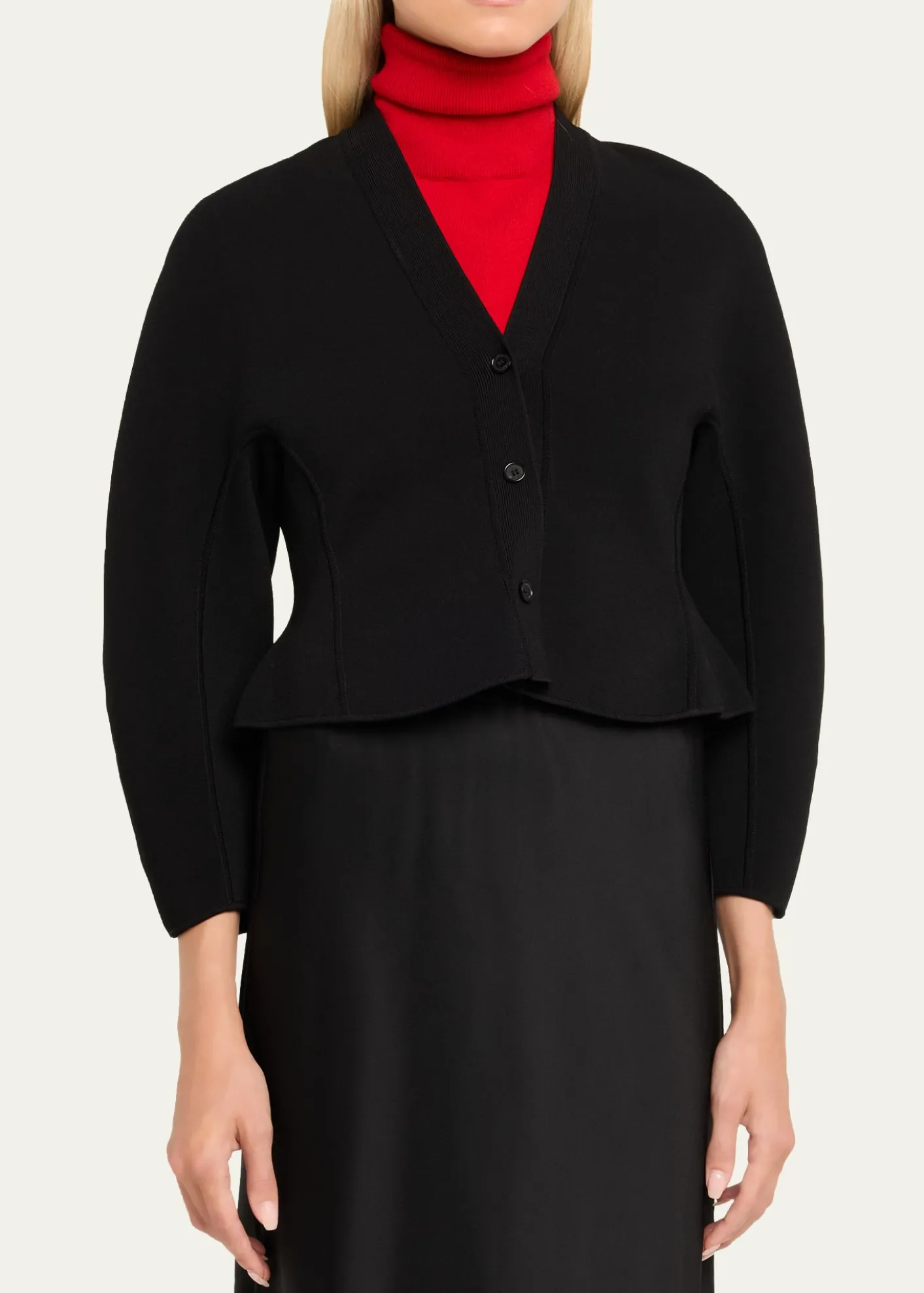 ASHLYNHenry Cropped Fine Knit Cardigan