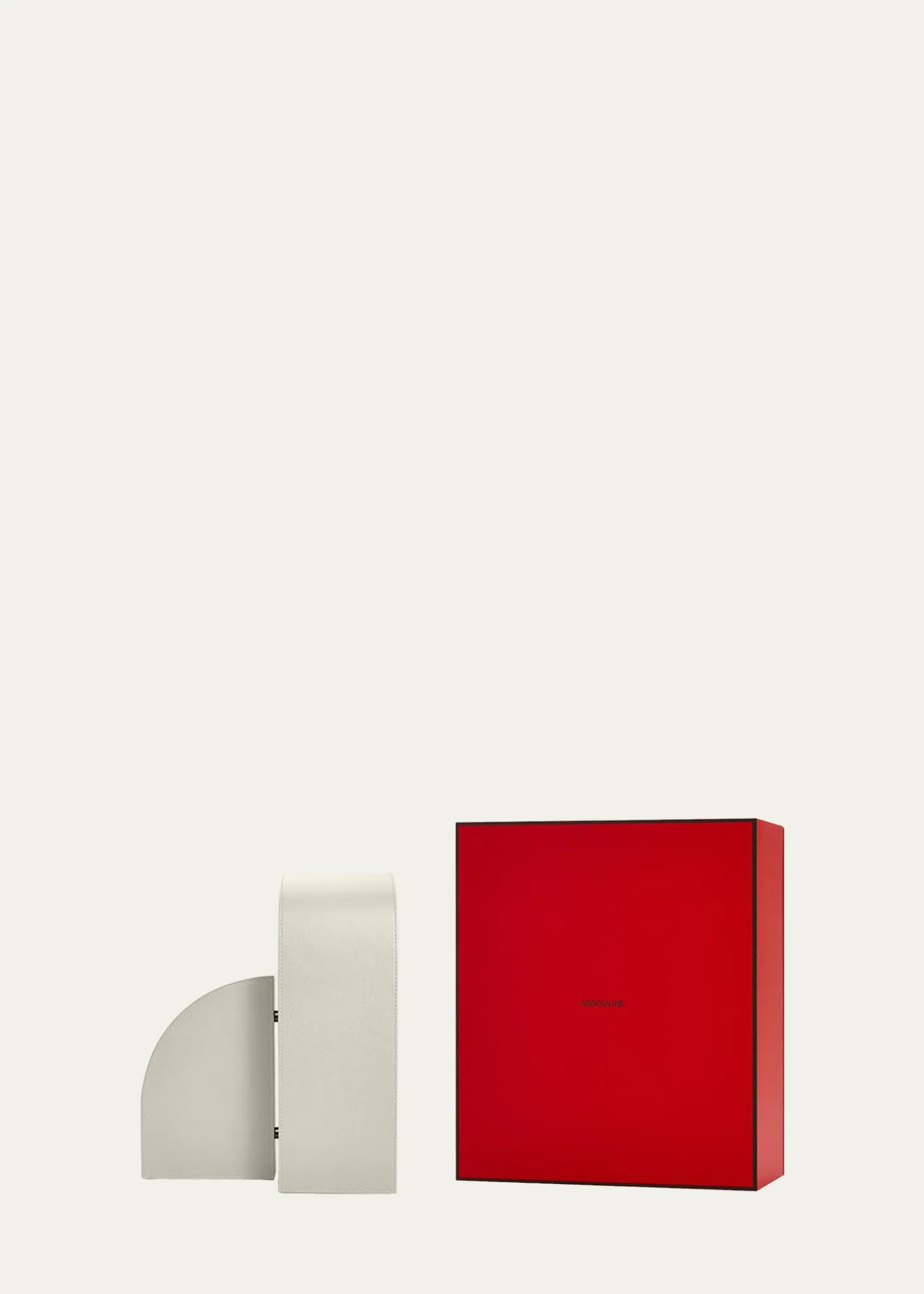 AssoulineCubist R Leather Bookend