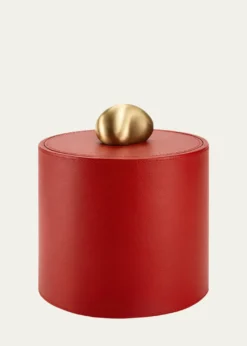 AssoulinePebble Tall Leather Trinket Box