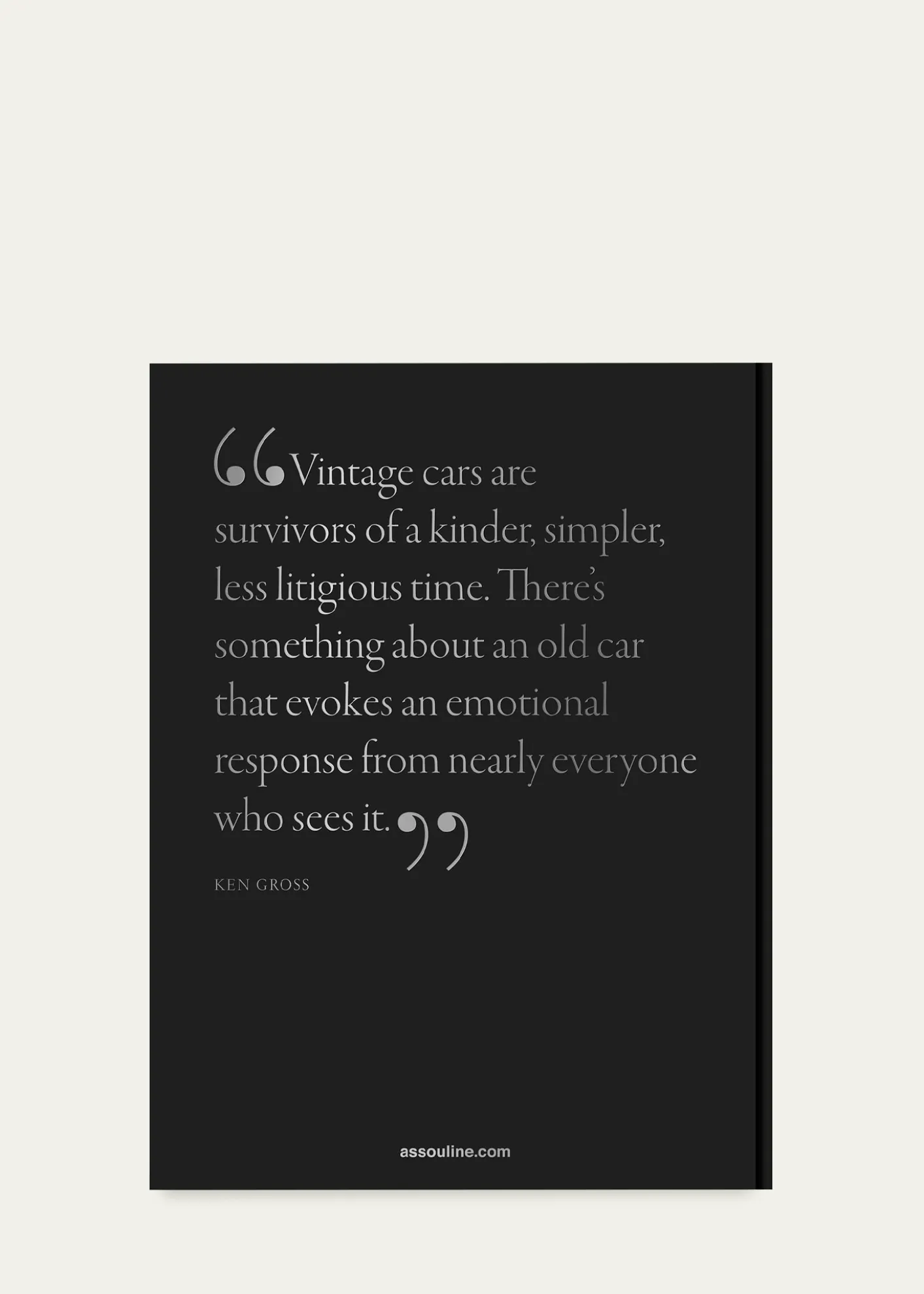 Assouline"Vintage Cars (2nd Edition)" Book with Introduction by Ken Gross