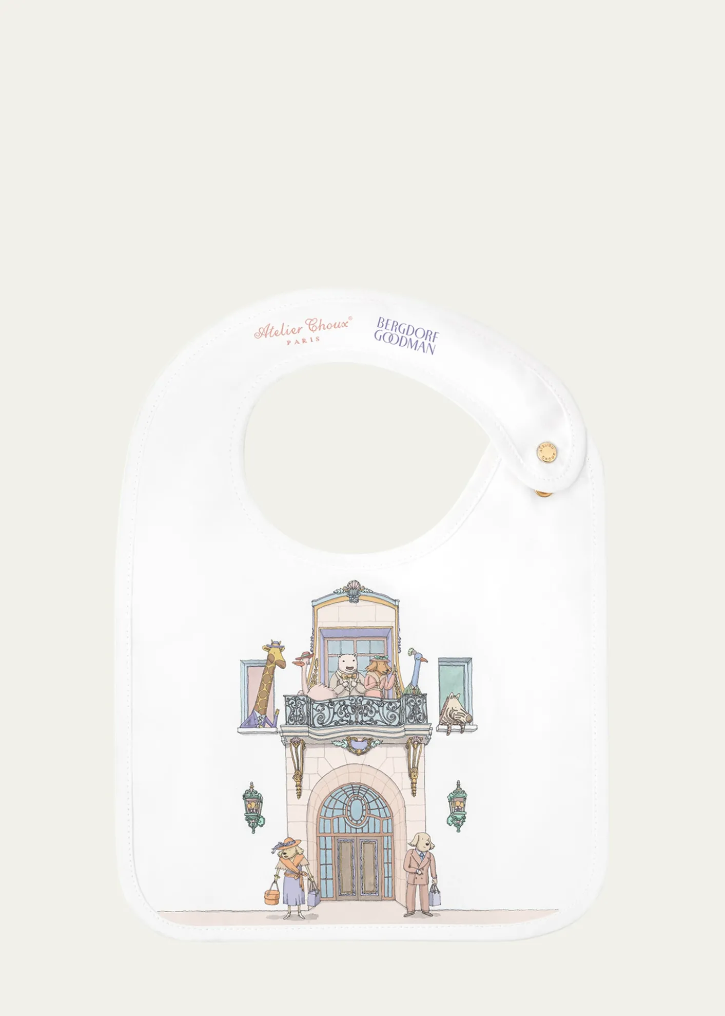 Atelier ChouxKid's Custom Swaddle and Satin Bib Set