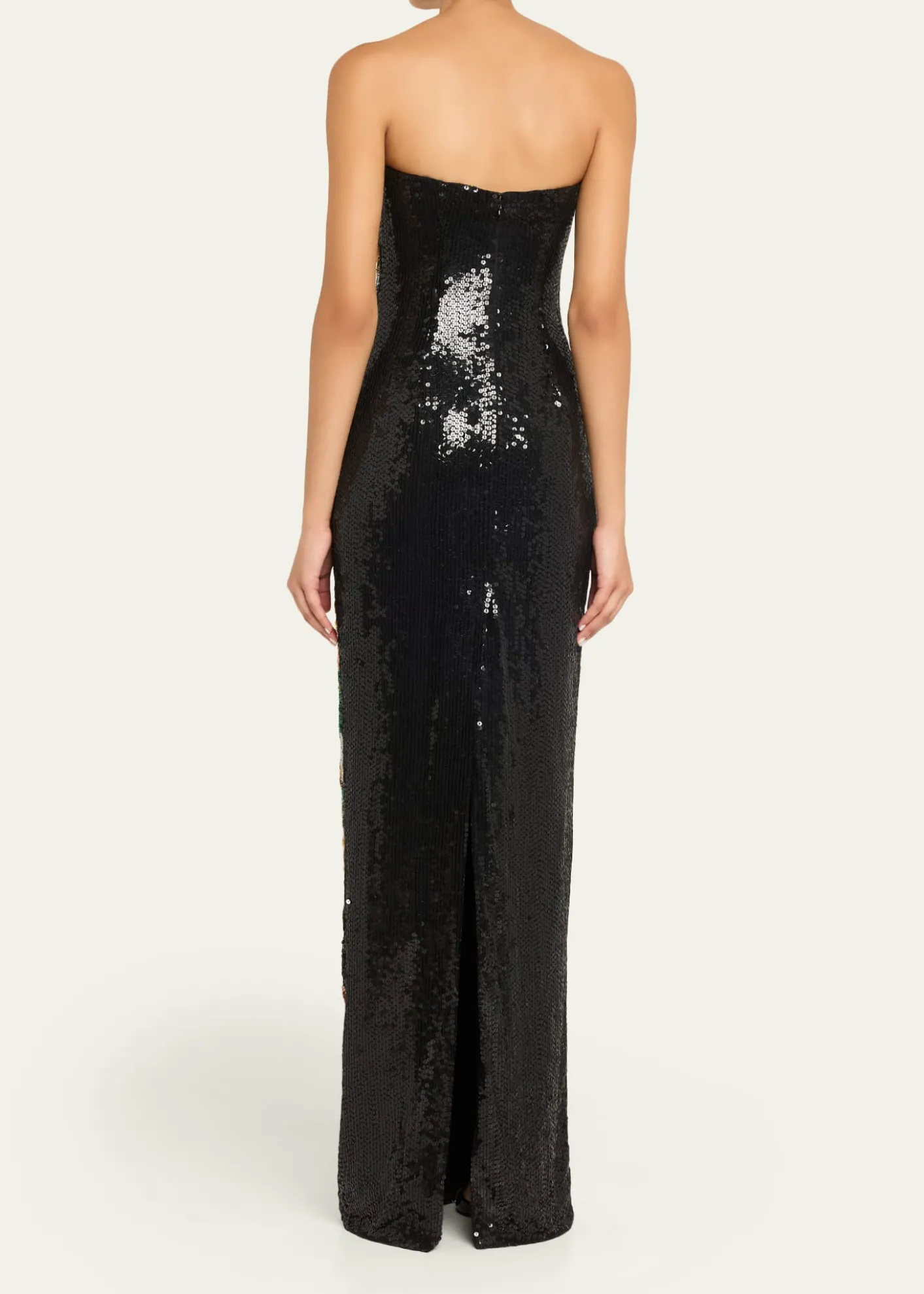 Atelier Prabal GurungShalom Strapless Floral Sequined Gown