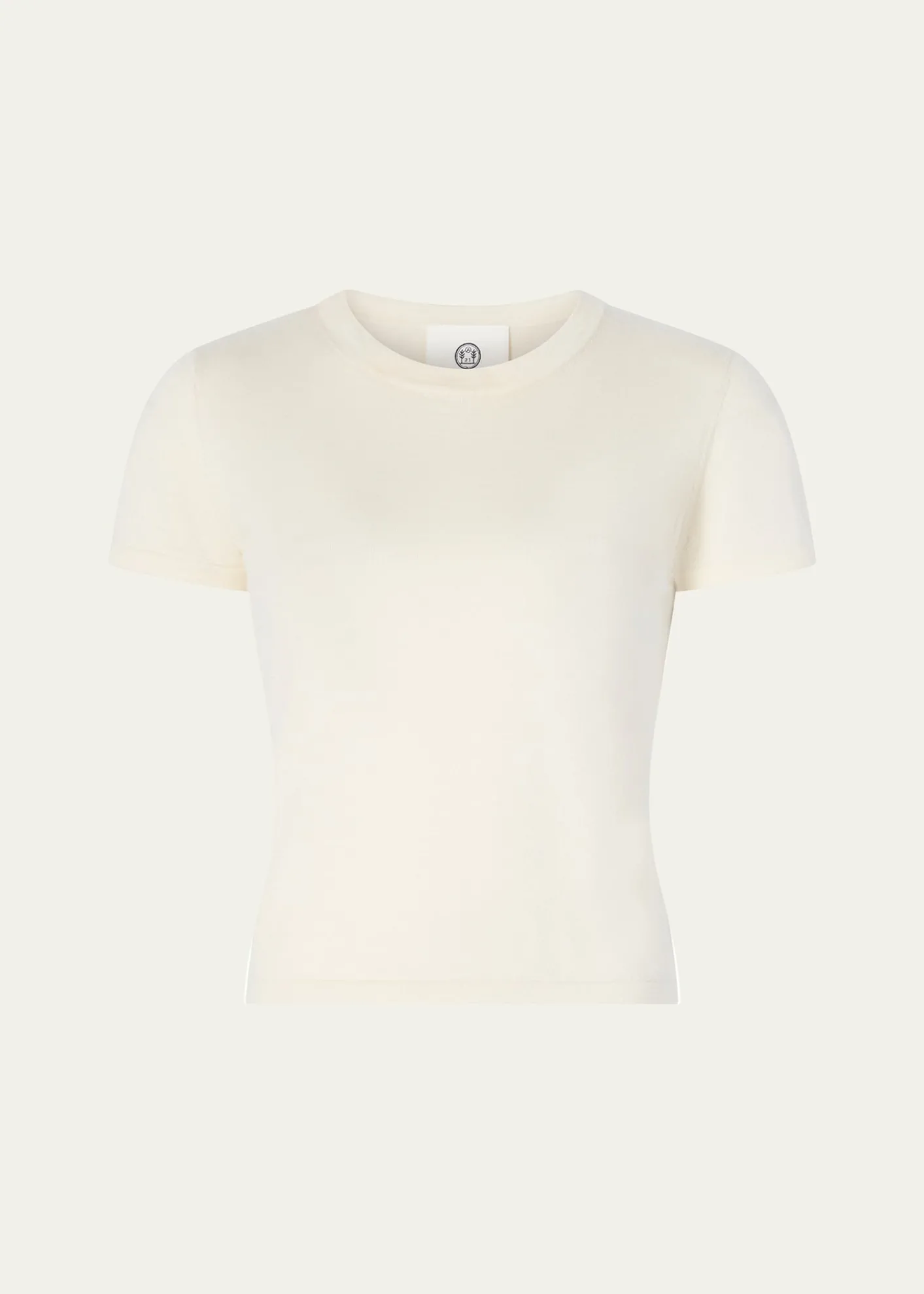 AtterseeCashmere-Silk Short-Sleeve Tee