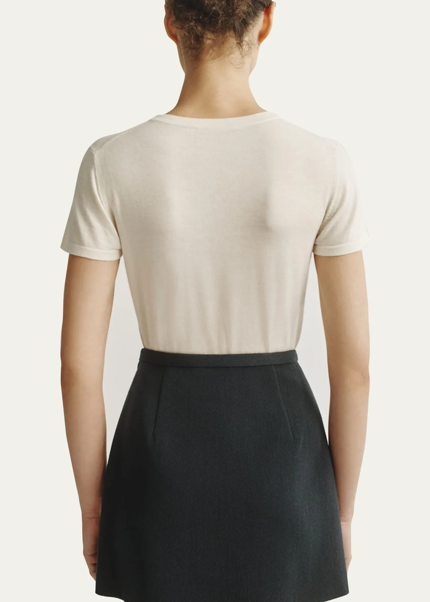 AtterseeCashmere-Silk Short-Sleeve Tee
