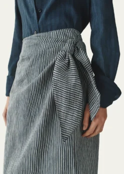 AtterseeLinen Stripe Sarong Coverup