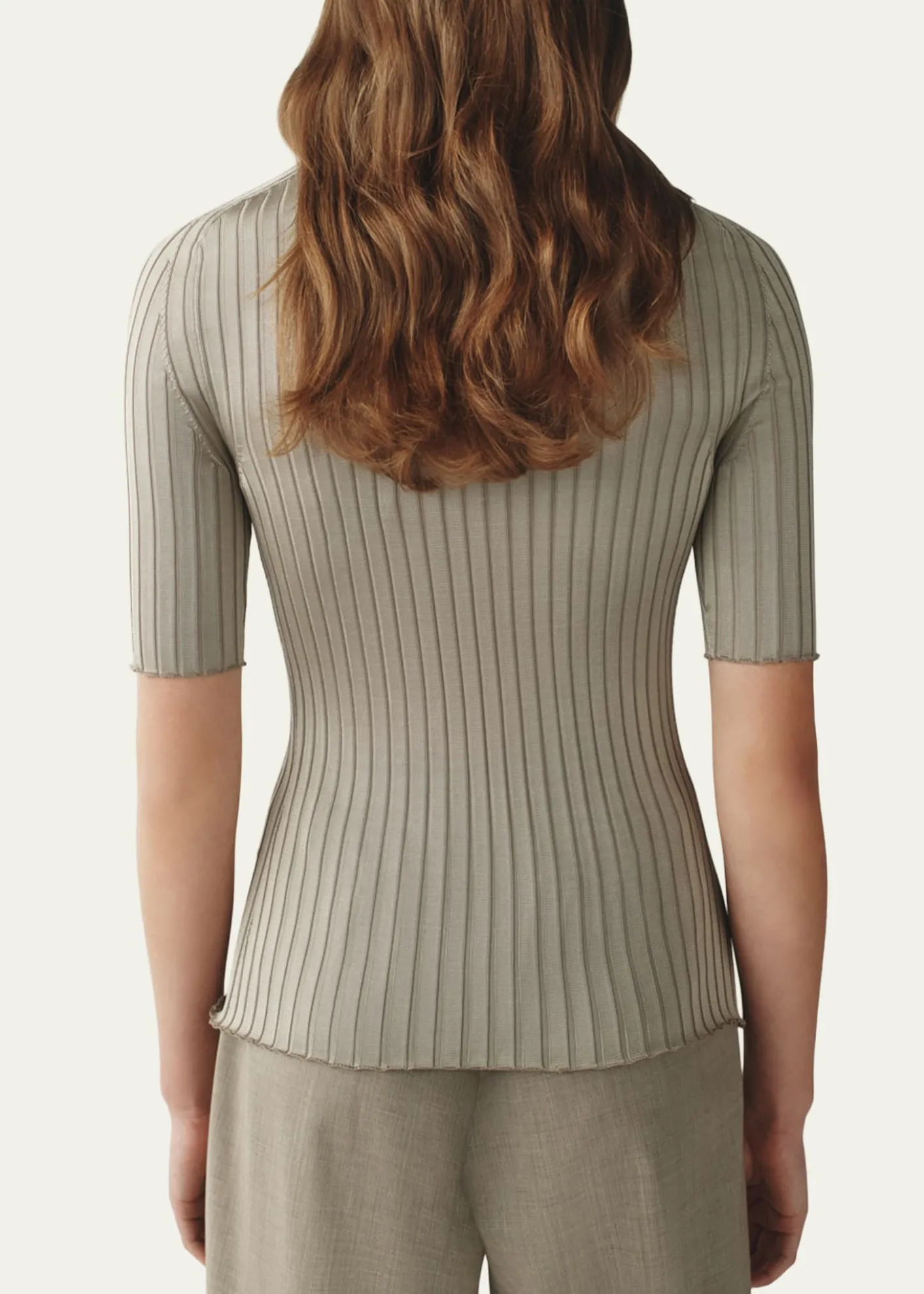 AtterseeRibbed Silk T-Shirt