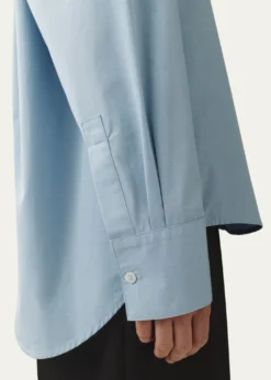 AtterseeSlub Cotton Poplin Button-Down Cocoon Shirt