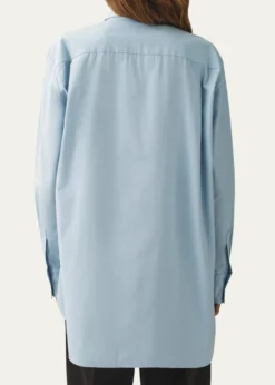 AtterseeSlub Cotton Poplin Button-Down Cocoon Shirt