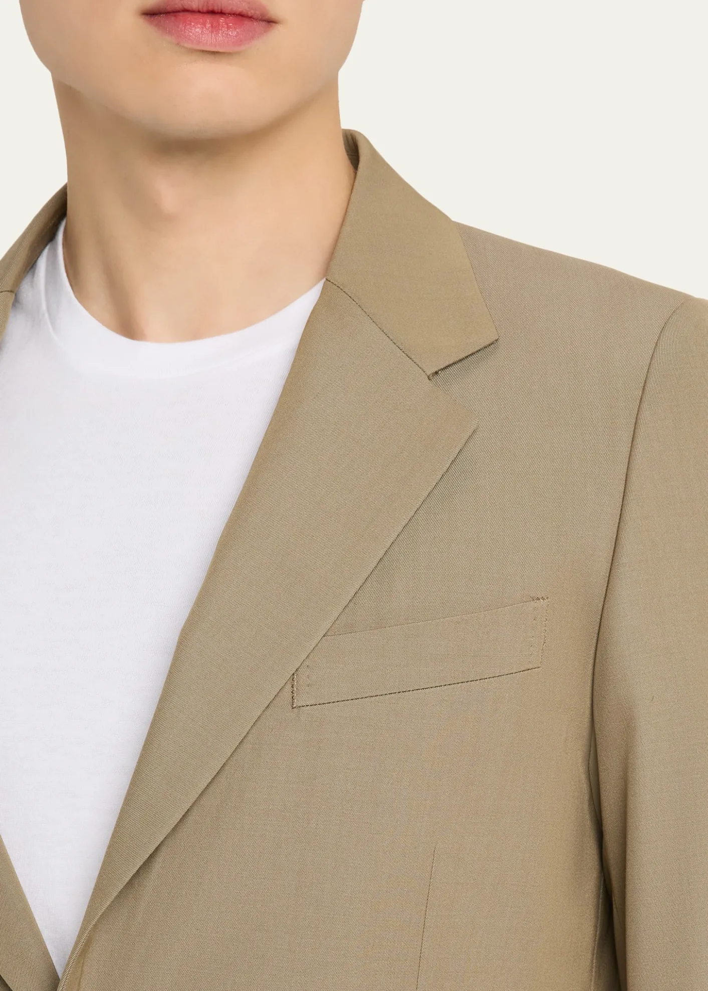 AURALEEMen's Single-Breasted Wool Blazer