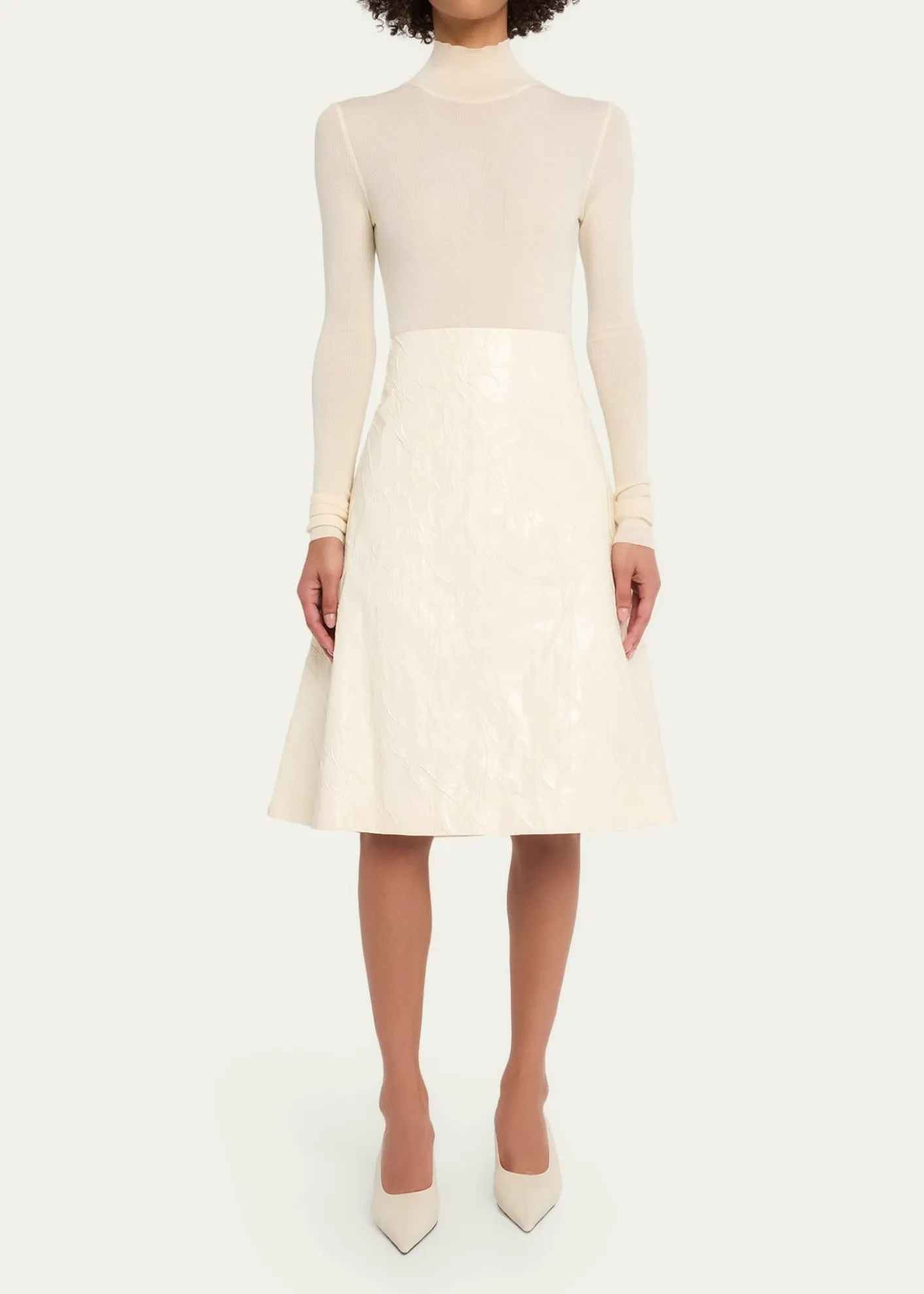 A.W.A.K.E. MODEKnee-Length A-Line Skirt