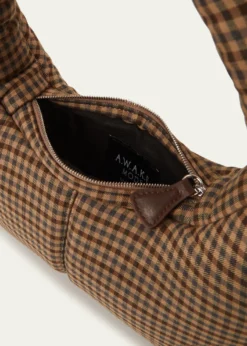A.W.A.K.E. MODEMia Gingham Knot Top-Handle Bag
