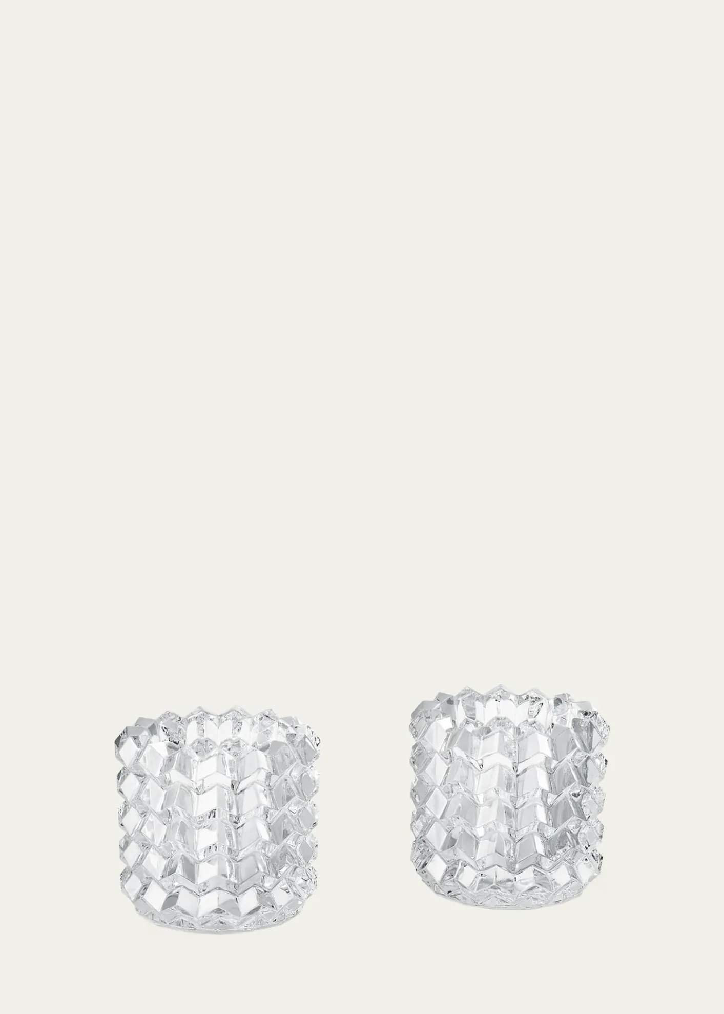 BaccaratEye II Crystal Votives, Set of 2