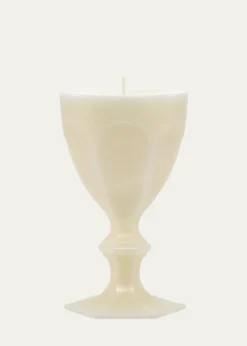 BaccaratHarcourt Goblet Candle, Ivory
