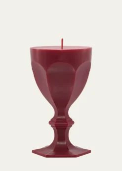 BaccaratHarcourt Goblet Candle, Red