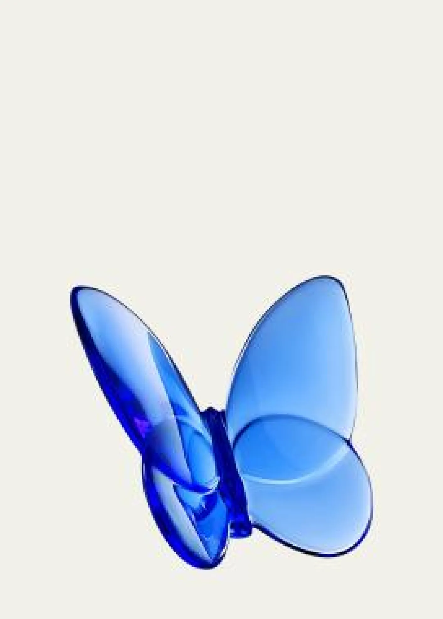 Baccarat2.5" Lucky Crystal Blue Butterfly