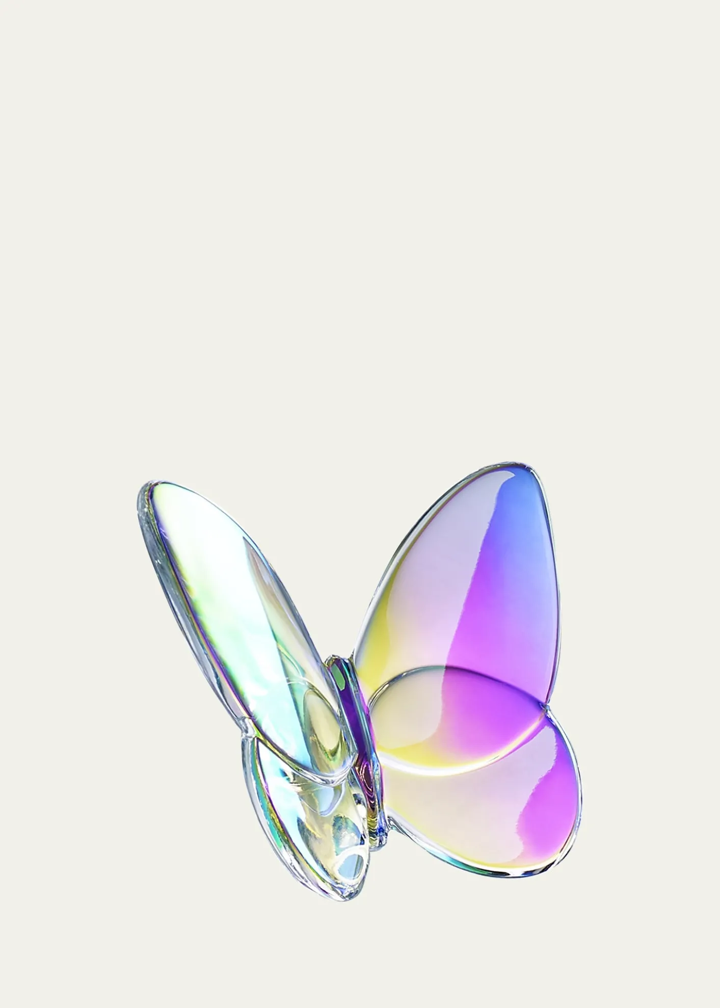 Baccarat2.5" Lucky Crystal Iridescent Butterfly