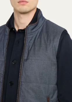 BaldassariMen's Arena Vest with Knit Inserts