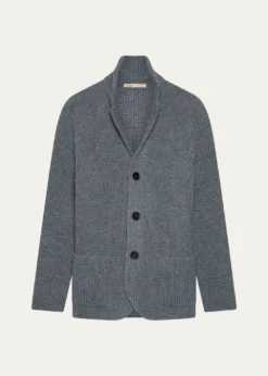 BaldassariMen's Brenta Slim Wool Knit Swacket