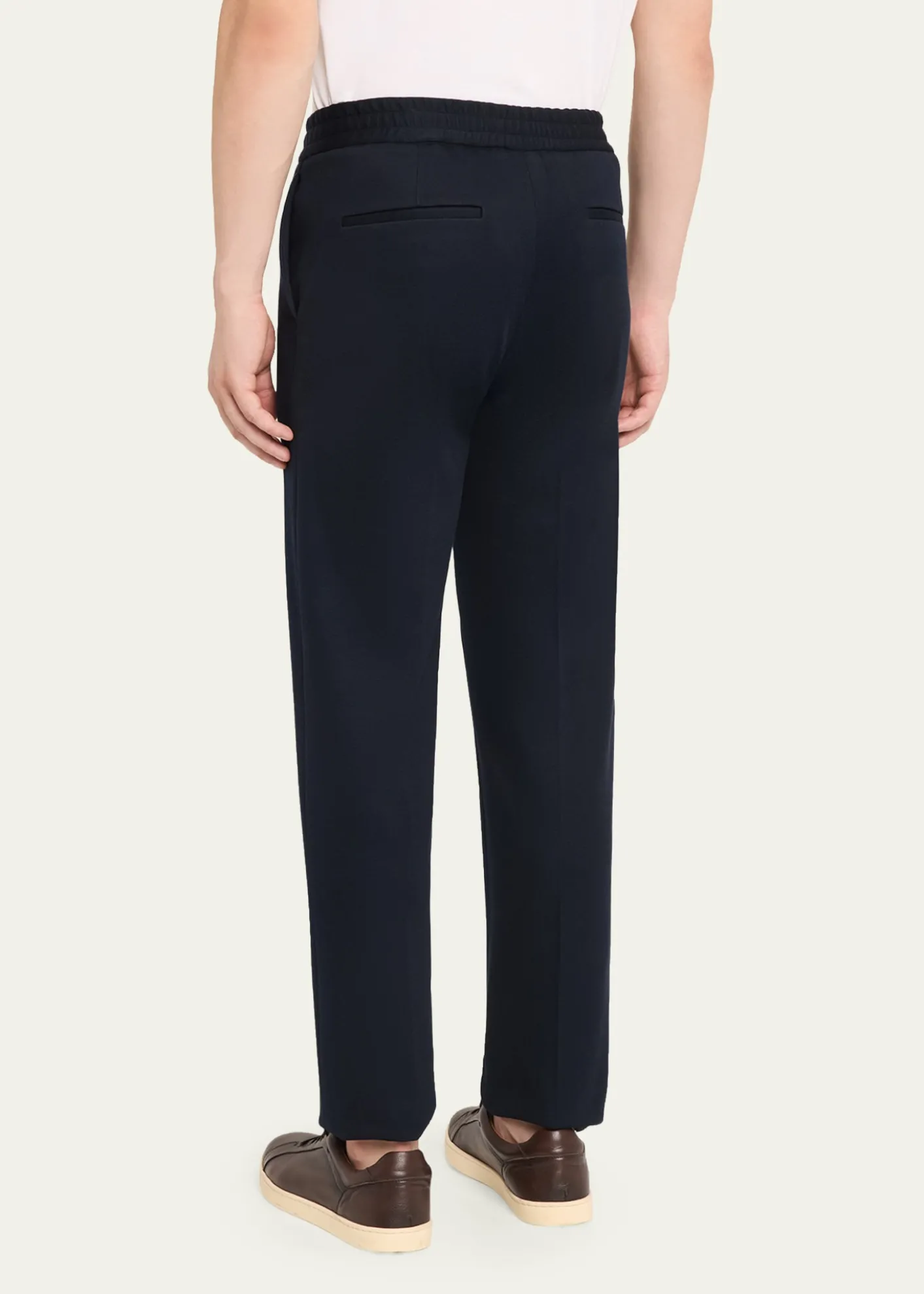BaldassariMen's Jersey Straight-Leg Drawstring Pants