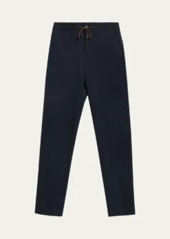BaldassariMen's Jersey Straight-Leg Drawstring Pants
