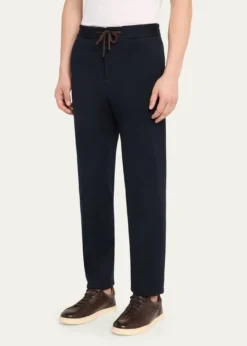 BaldassariMen's Jersey Straight-Leg Drawstring Pants