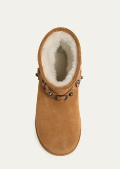 BalenciagaAlaska Soft Shearling-Lined Suede Ankle Booties