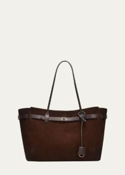 BalenciagaBel Air Large Waxed Suede Tote Bag