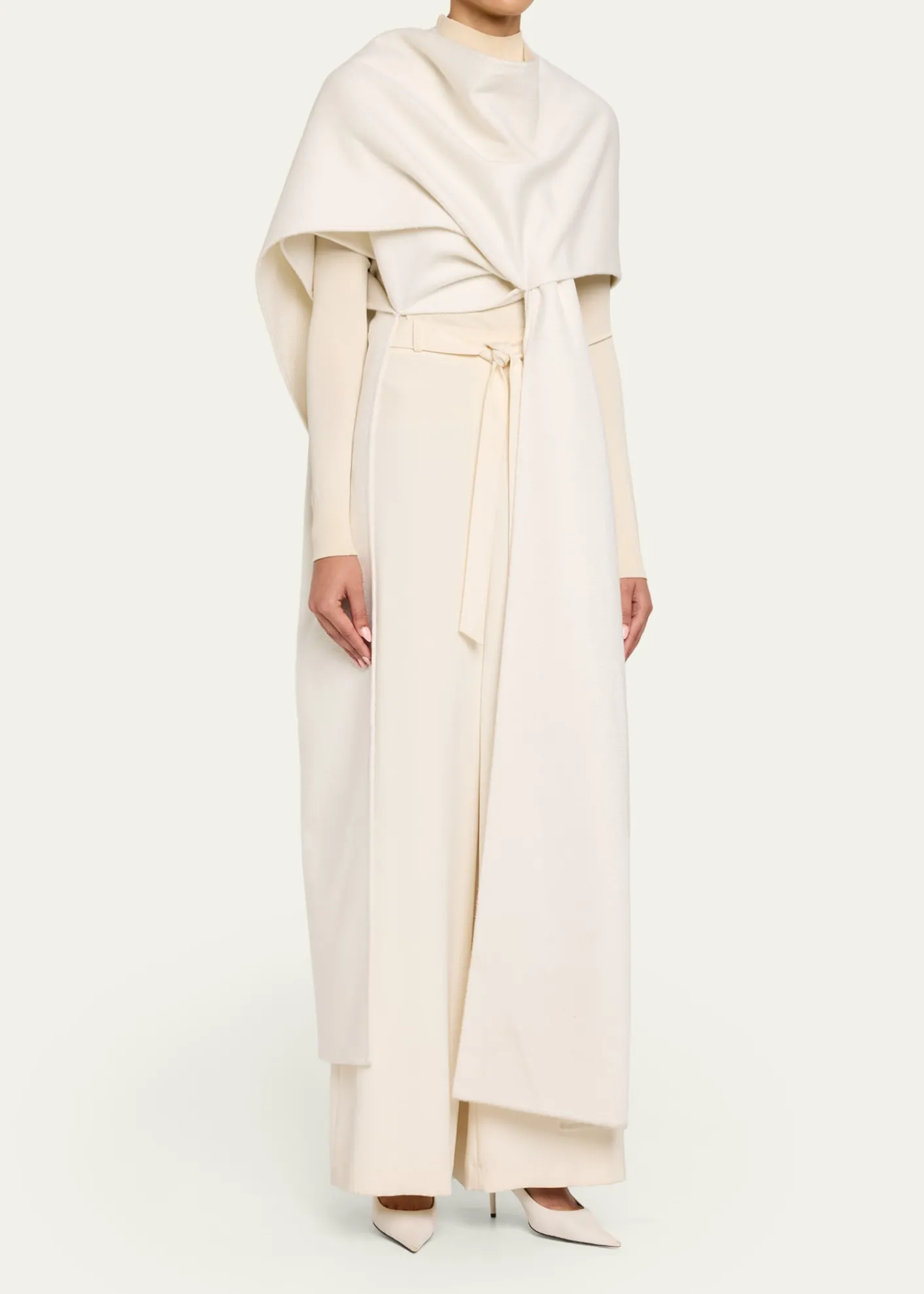 BalenciagaCashmere Scarf Coat