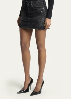 BalenciagaCity Denim Mini Skirt
