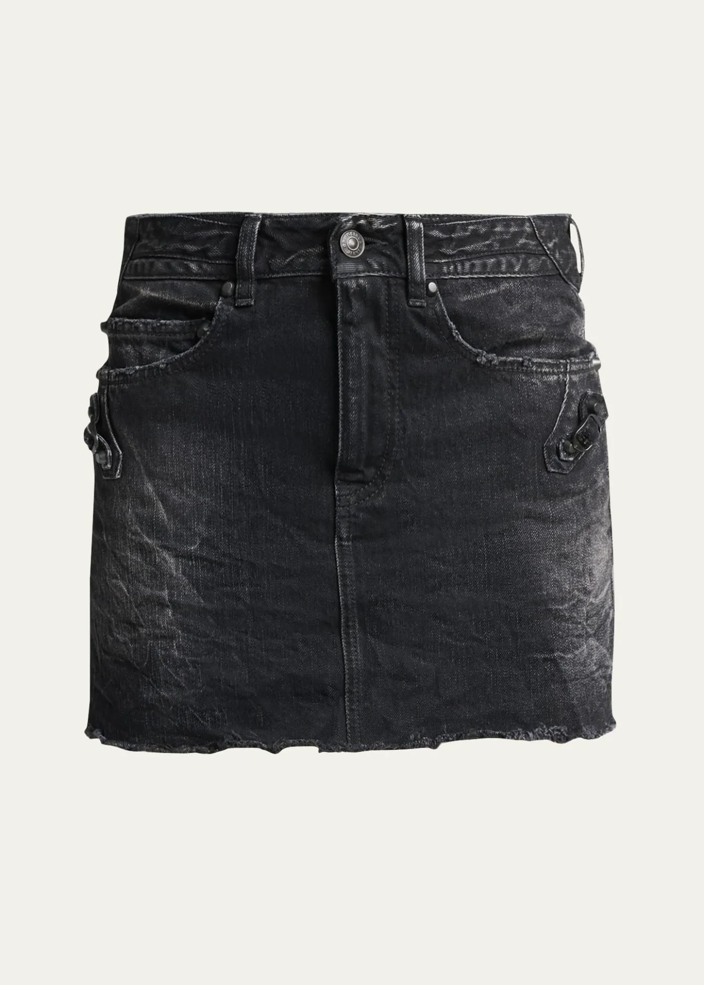BalenciagaCity Denim Mini Skirt