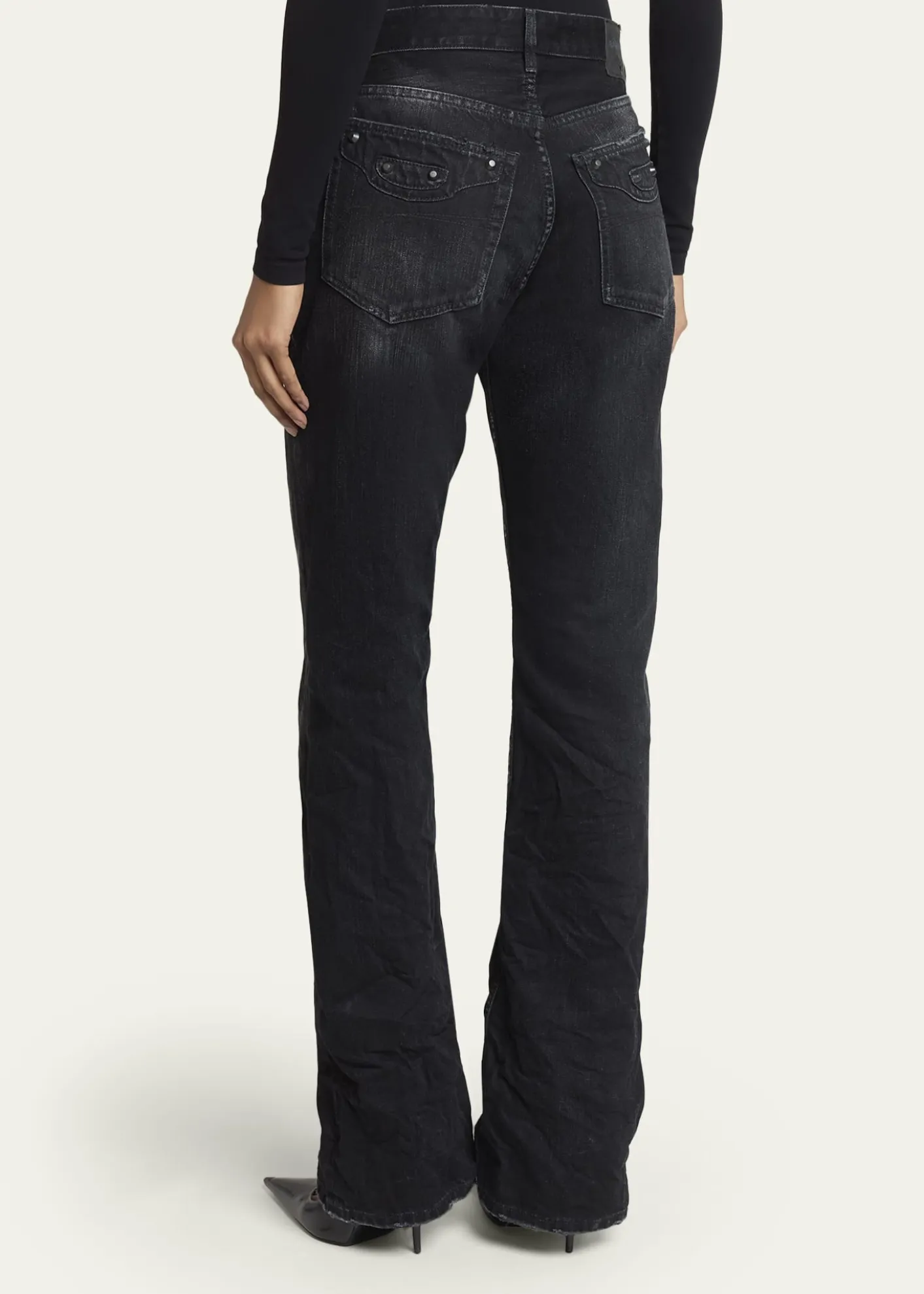 BalenciagaCity Straight-Leg Jeans