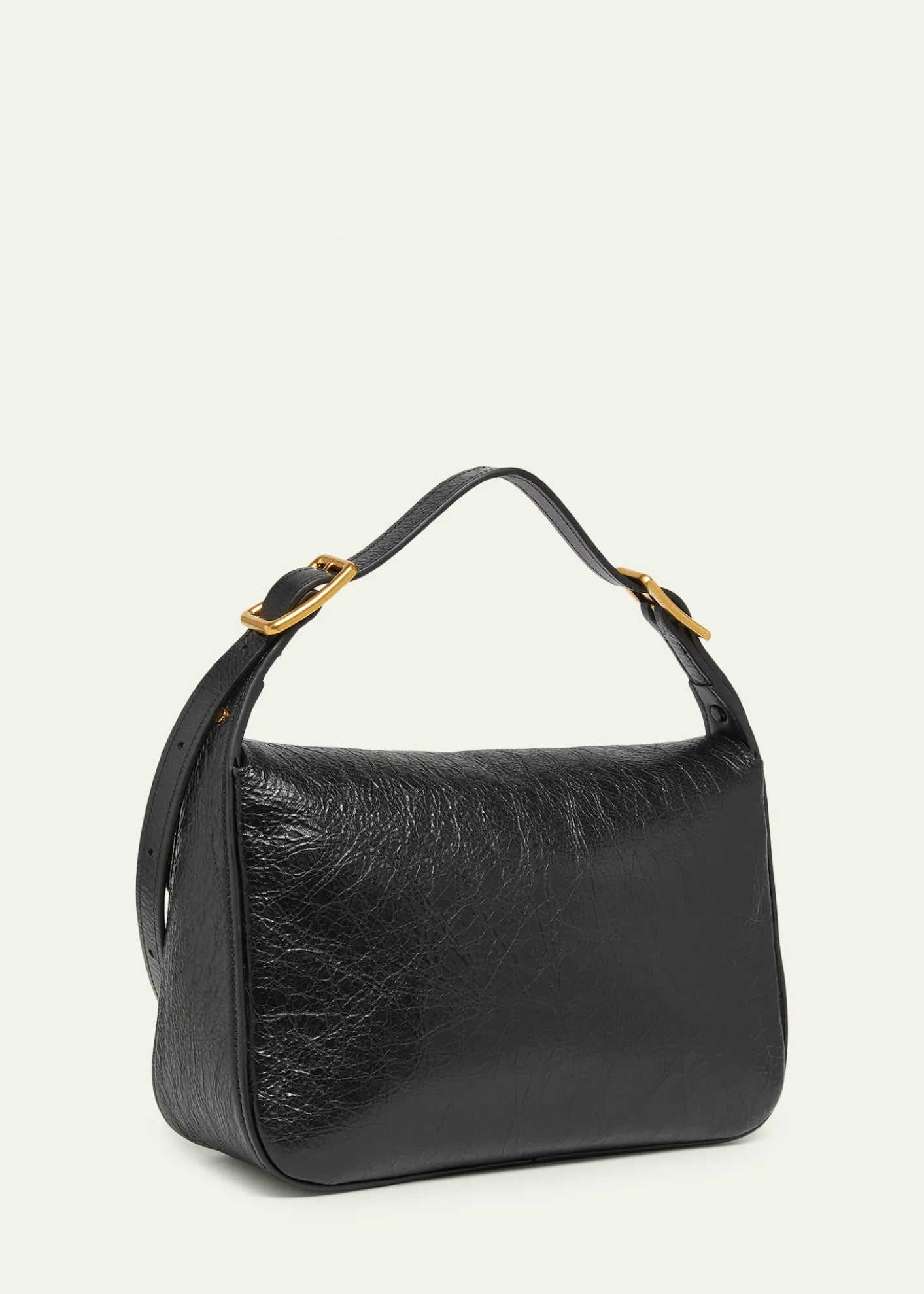 BalenciagaClicca B-Buckle Leather Shoulder Bag