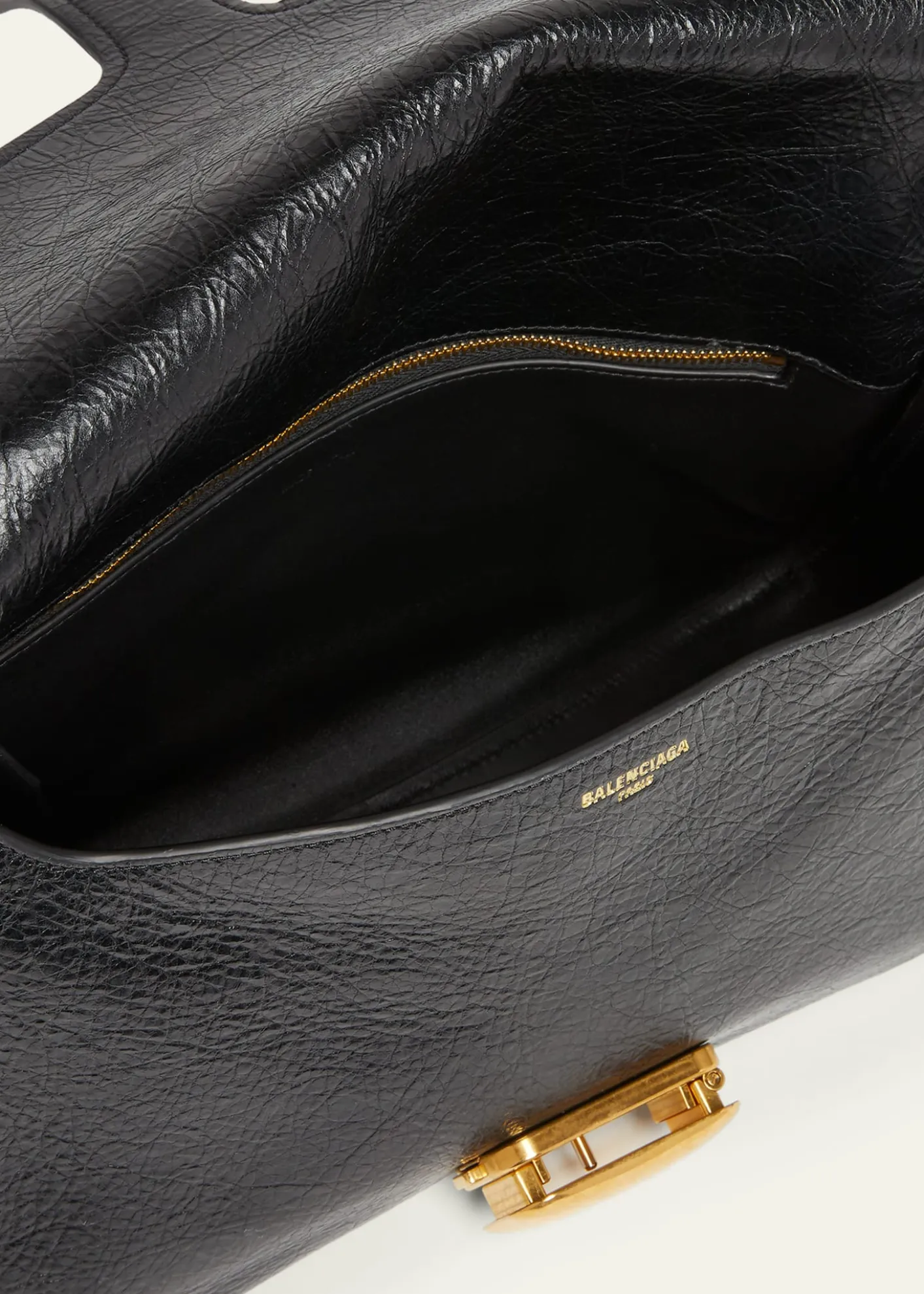 BalenciagaClicca B-Buckle Leather Shoulder Bag