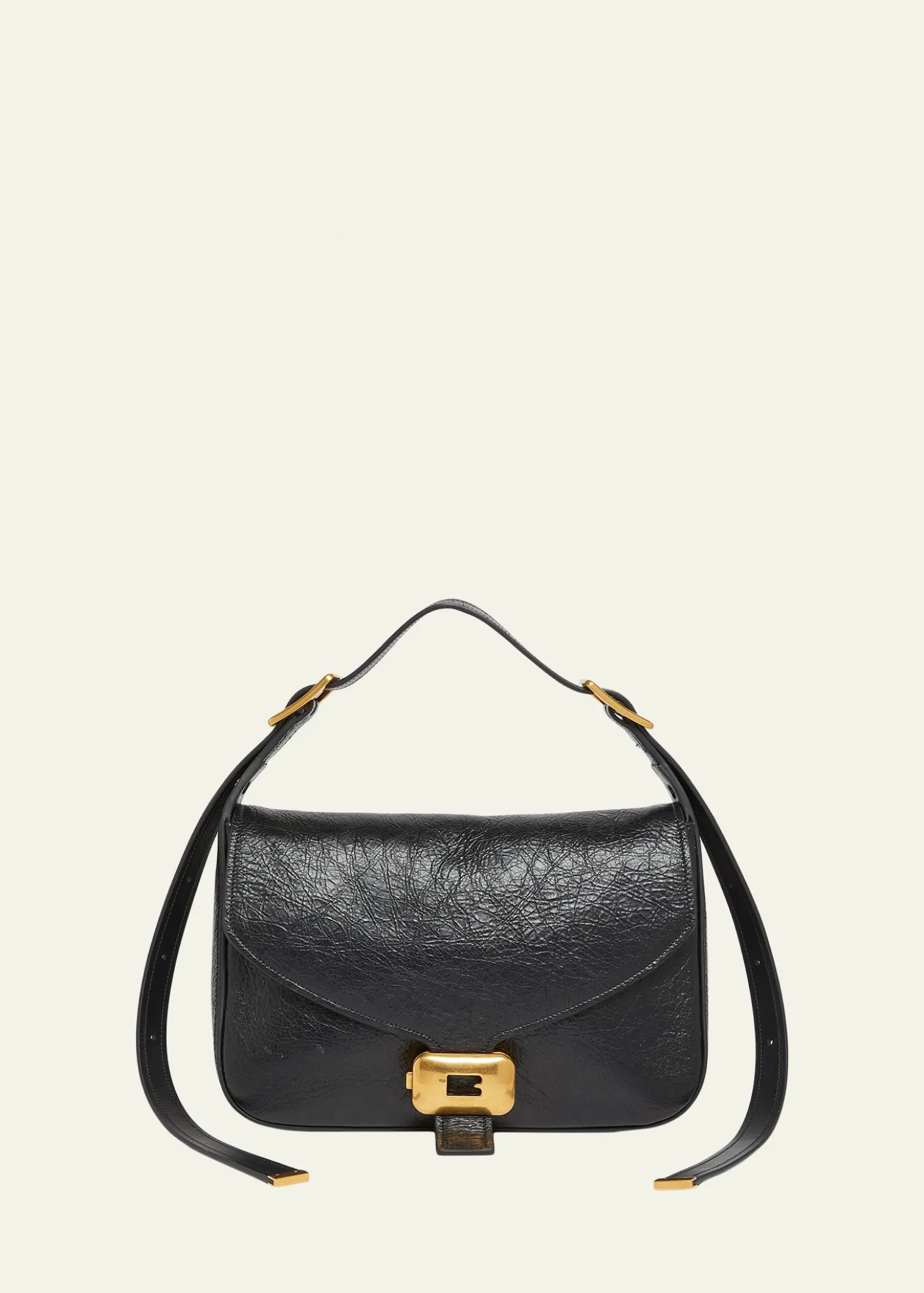 BalenciagaClicca B-Buckle Leather Shoulder Bag