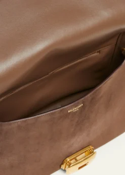 BalenciagaClicca Medium Suede Shoulder Bag