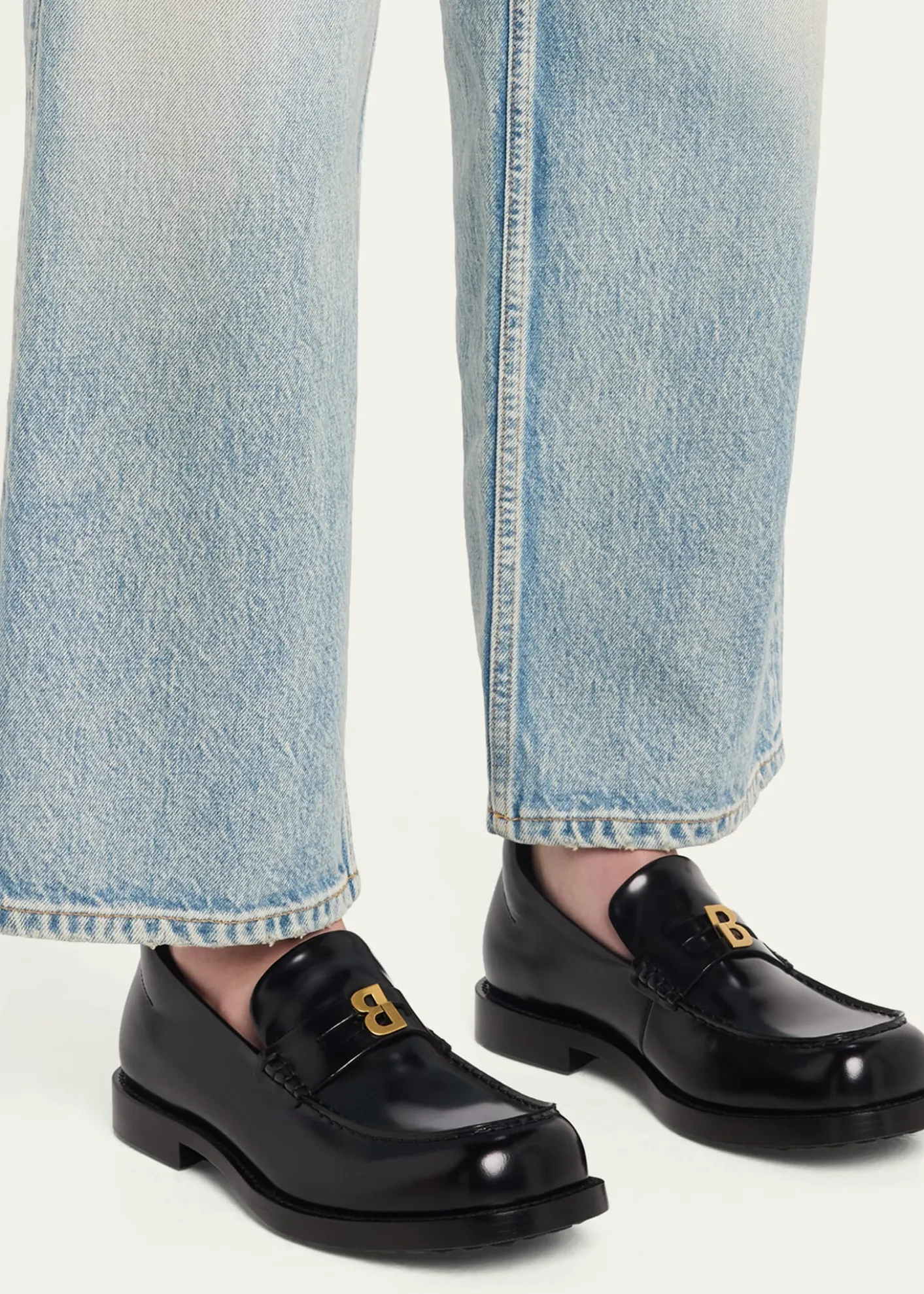 BalenciagaComfy Leather Penny Loafers