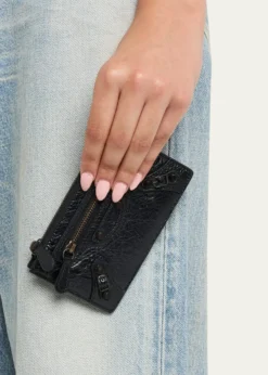 BalenciagaLe City Arena Leather Card Holder