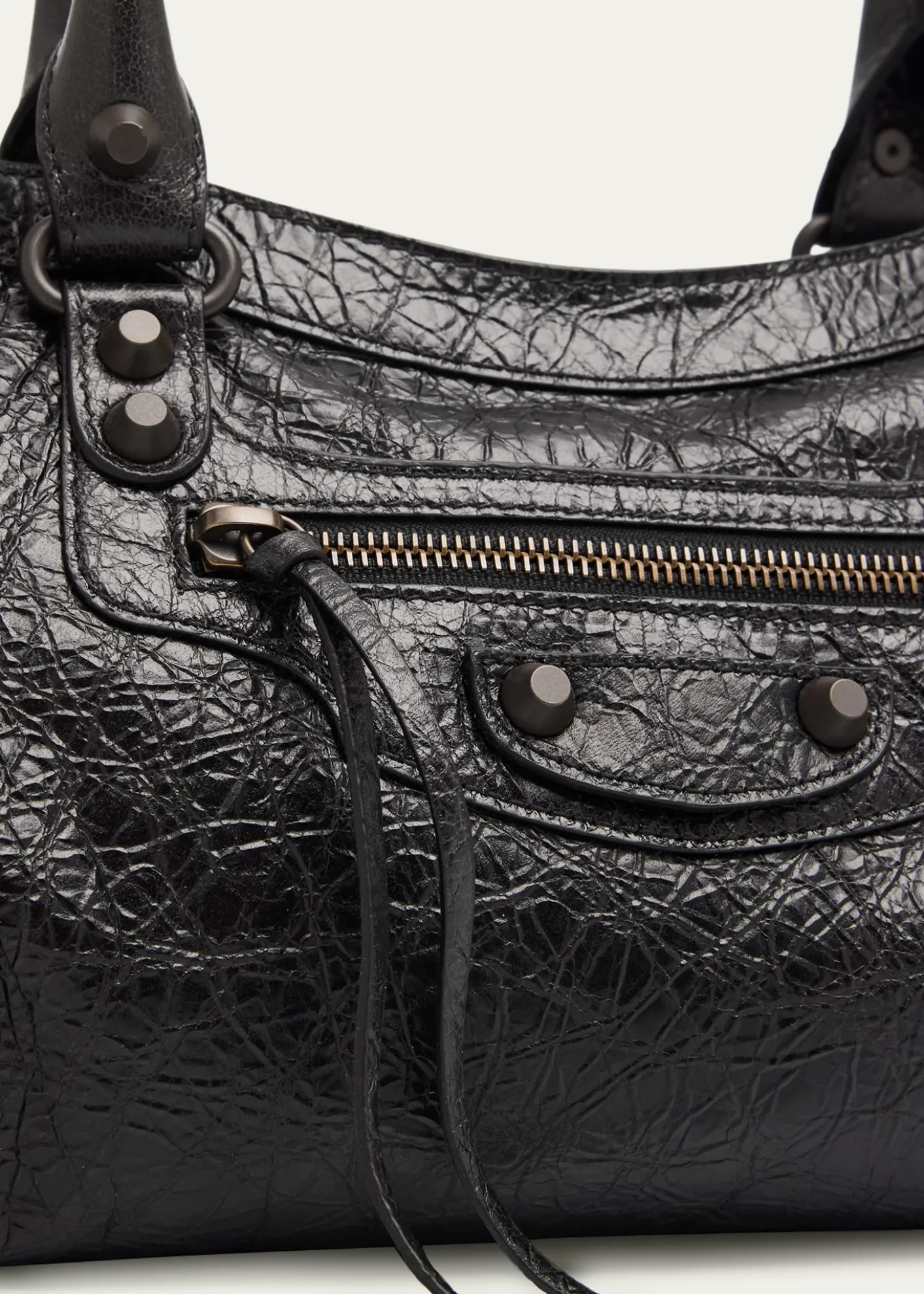 BalenciagaLe City East-West Shoulder Bag in Leather