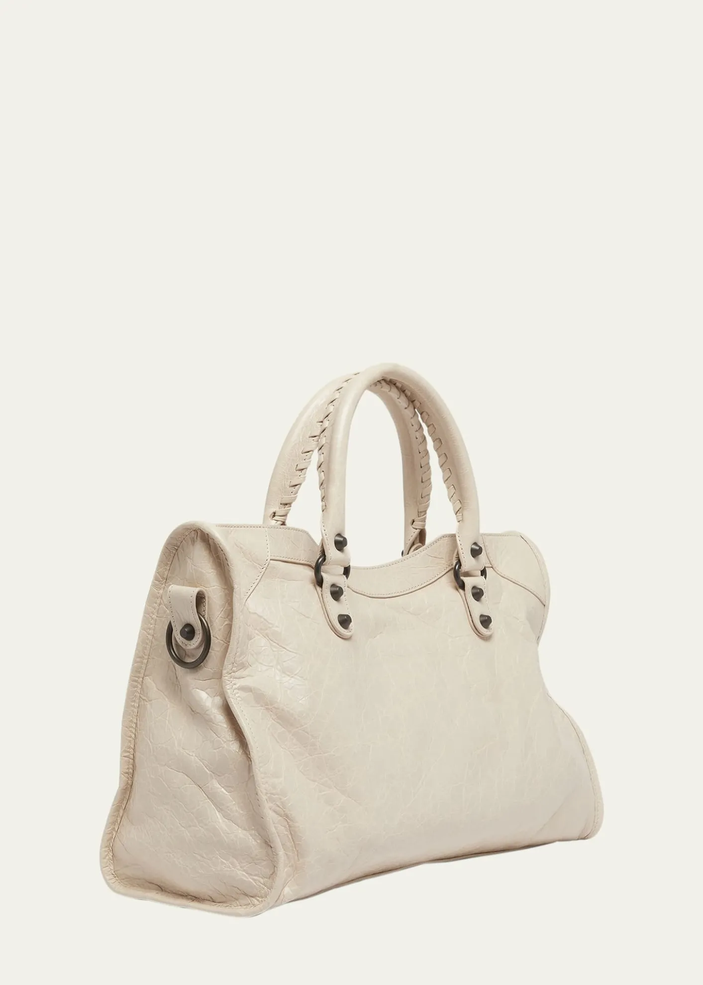 BalenciagaLe City Medium Leather Top-Handle Bag