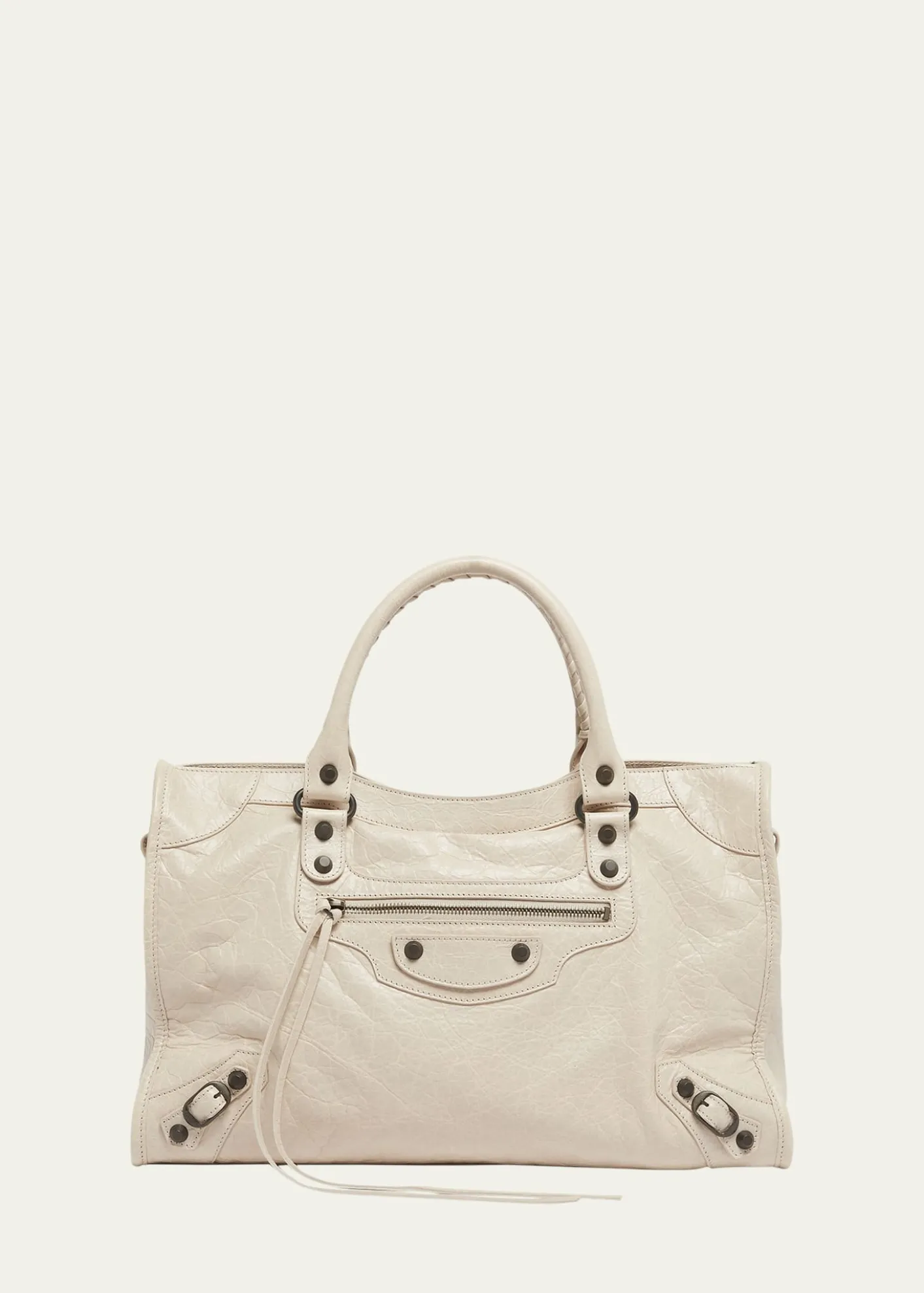 BalenciagaLe City Medium Leather Top-Handle Bag