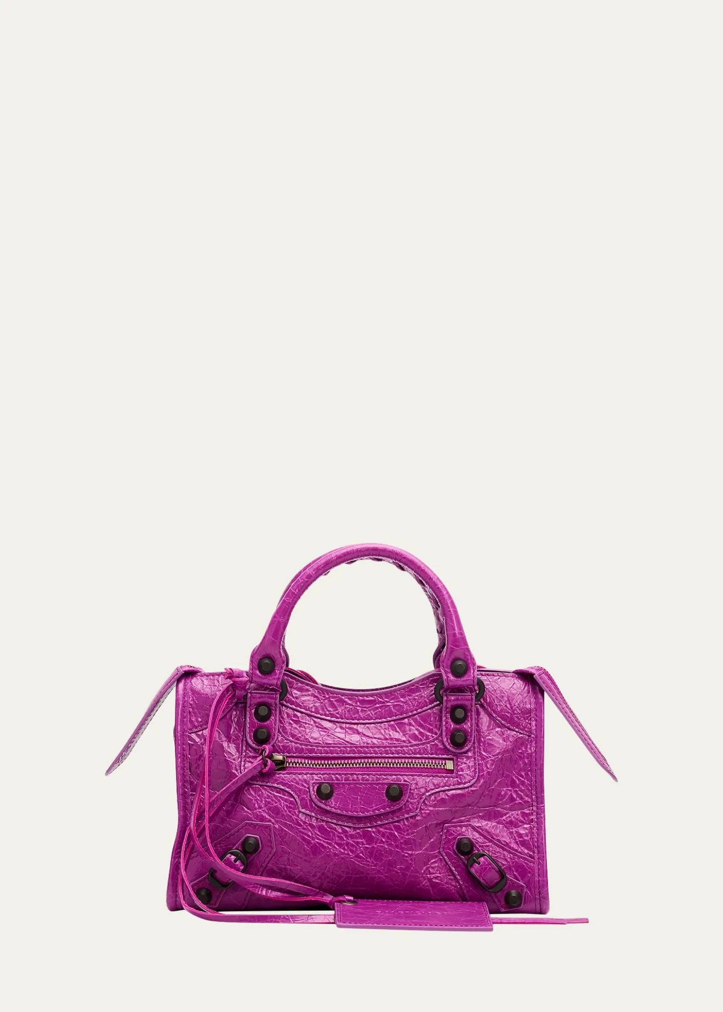 BalenciagaLe City Mini Leather Top-Handle Bag