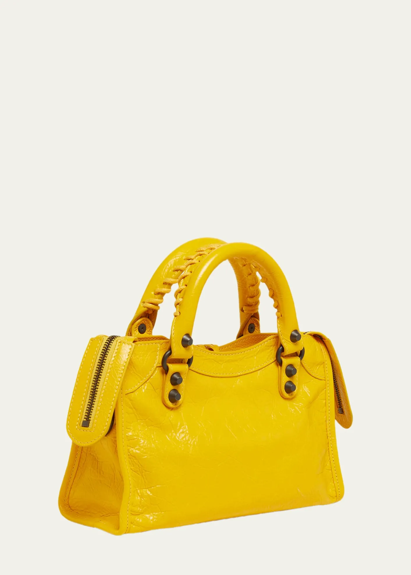 BalenciagaLe City Mini Leather Top-Handle Bag