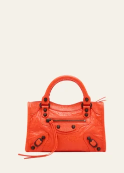 BalenciagaLe City Mini Leather Top-Handle Bag