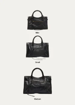 BalenciagaLe City Mini Leather Top-Handle Bag