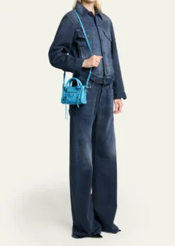 BalenciagaLe City Nano Leather Top-Handle Bag