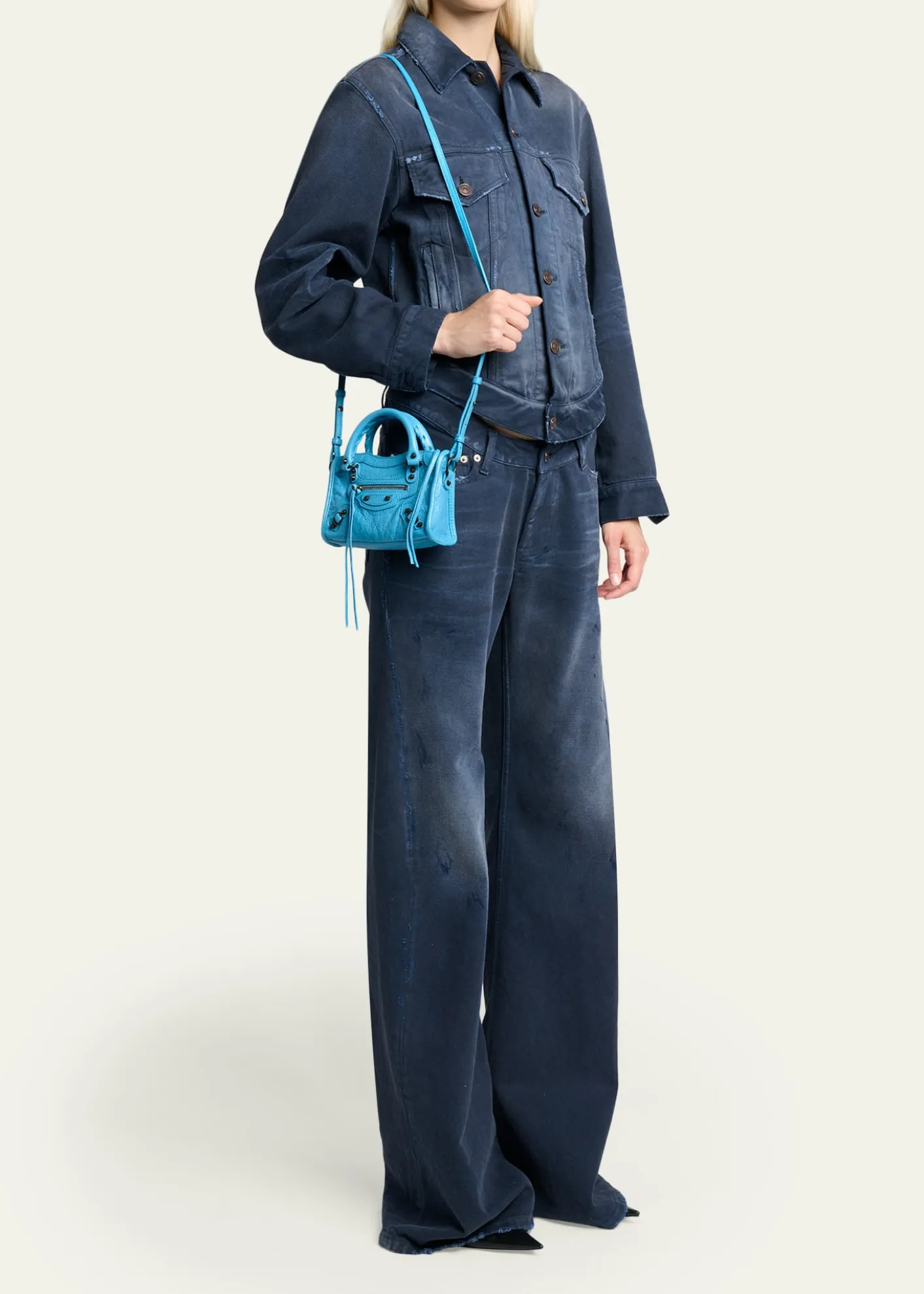 BalenciagaLe City Nano Leather Top-Handle Bag