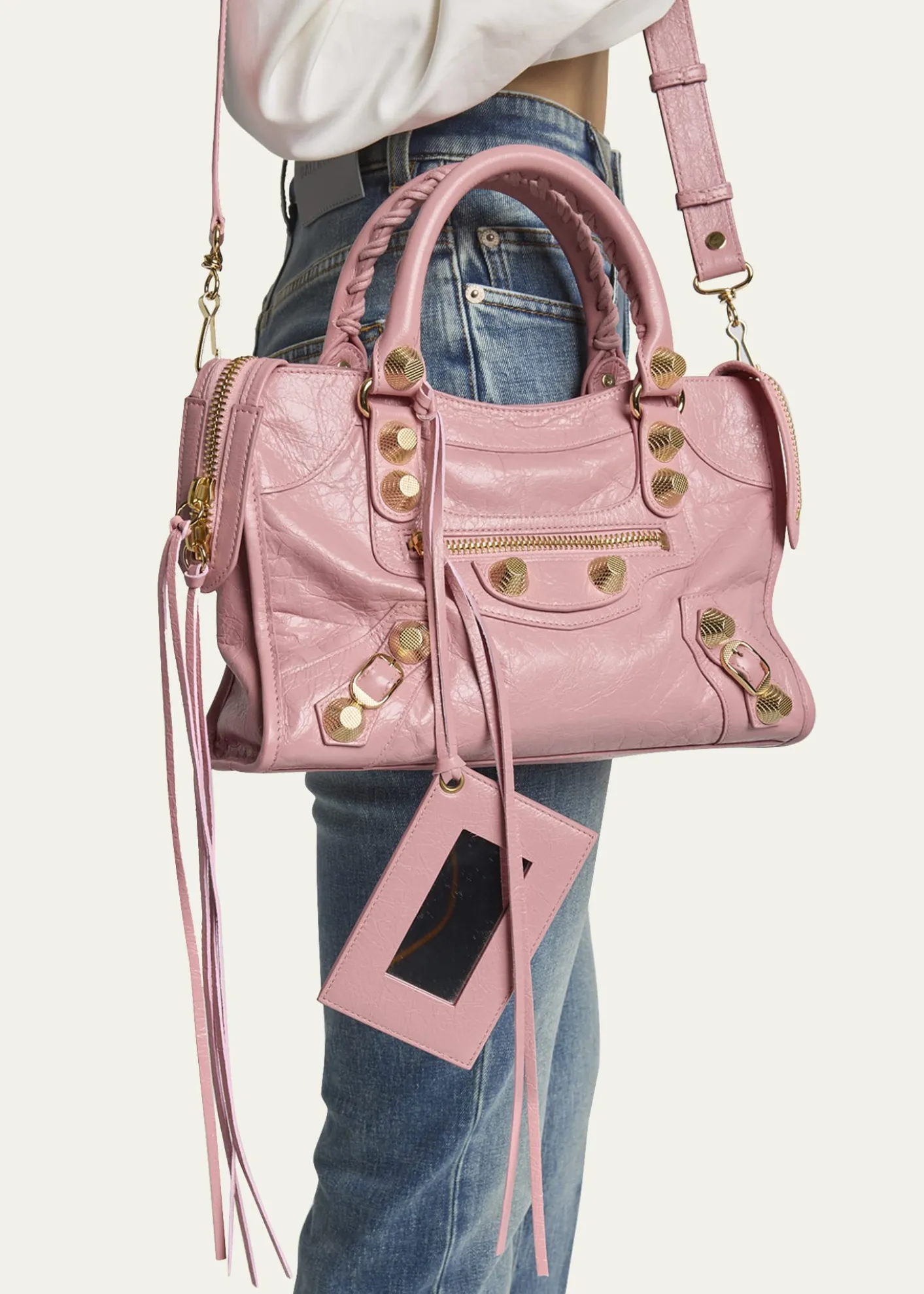 BalenciagaLe City Small Leather Top-Handle Bag